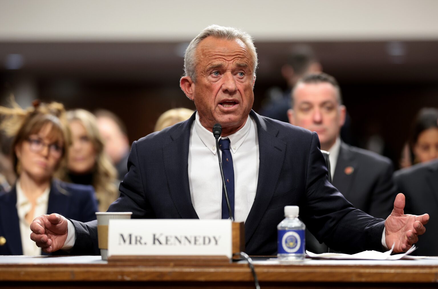 Robert F. Kennedy Jr. speaking to Congress about vaccine safety and public health policy.